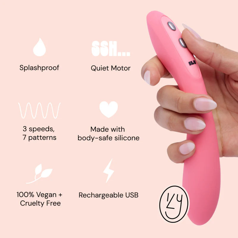 Wand vibrator Ily – kraftfull och uppladdningsbar (Rosa)